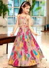 OC 194 Heavy Chinon Silk With Soft Printed Work Lahenga With Choli Dupatta Suppliers In India